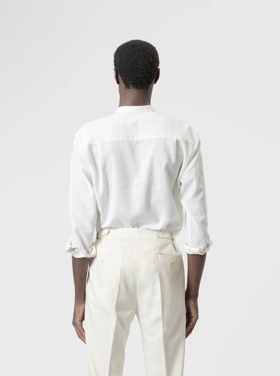 CAMISA CUELLO MAO LINO BLANCO PUROEGO