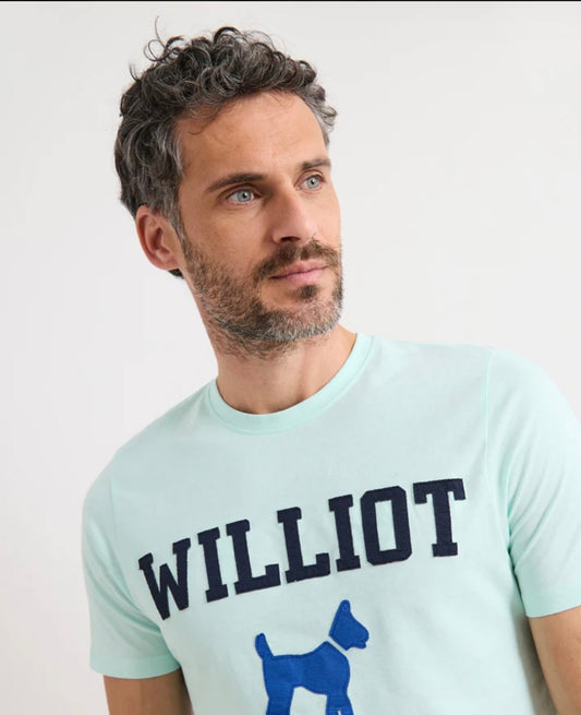 CAMISETA LOGO TIPO PARCHE TURQUESA WILLIOT