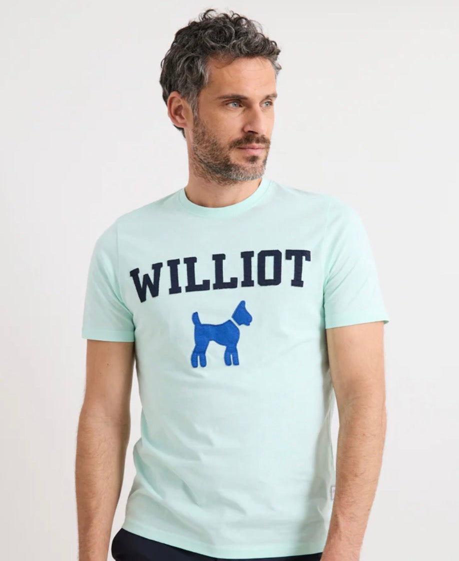 CAMISETA LOGO TIPO PARCHE TURQUESA WILLIOT