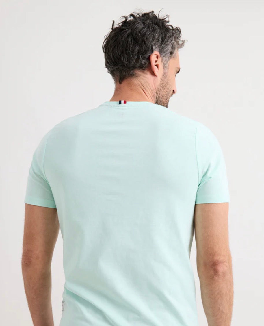CAMISETA LOGO TIPO PARCHE TURQUESA WILLIOT