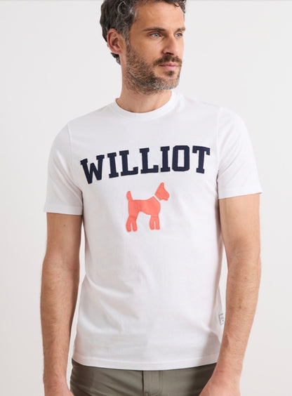 CAMISETA WILLIOT TIPO PARCHE BLANCA