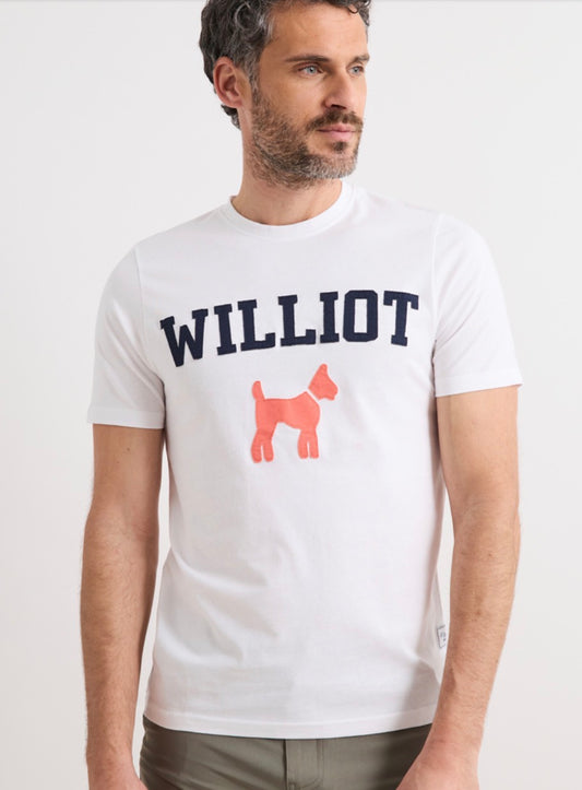 CAMISETA WILLIOT TIPO PARCHE BLANCA
