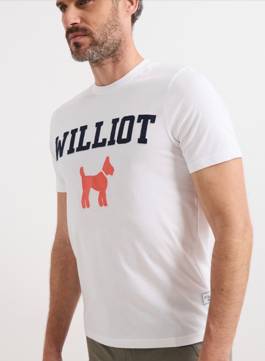 CAMISETA WILLIOT TIPO PARCHE BLANCA