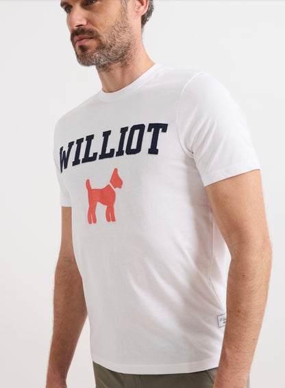 CAMISETA WILLIOT TIPO PARCHE BLANCA