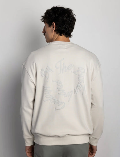 BOSTON SUDADERA OVERSIZE LETRAS RELIEVE