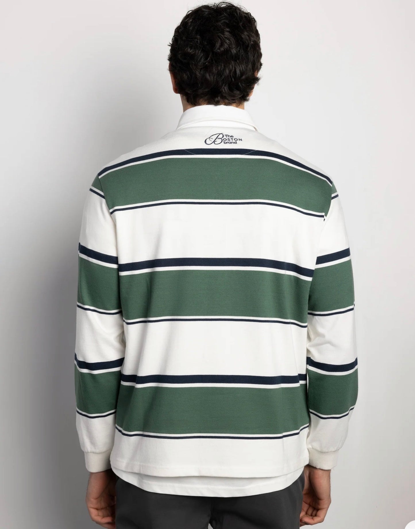 BOSTON POLO RELAXED FIT RAYAS MANGA LARGA