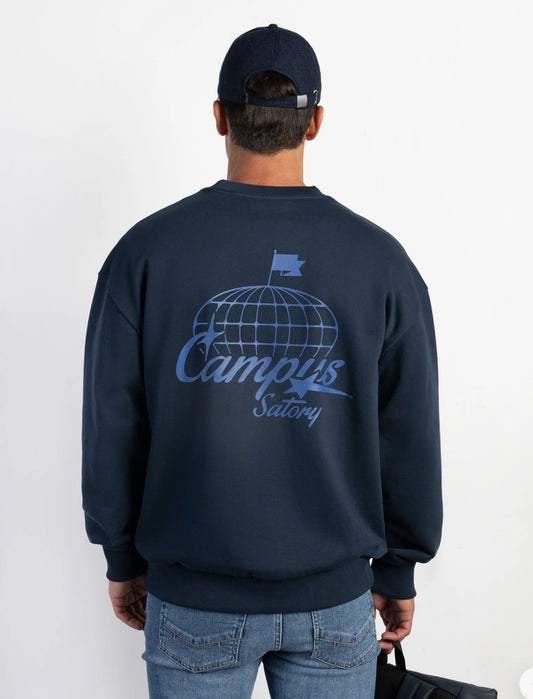 BOSTON SUDADERA OVERSIZE GRÁFICA CAMPUS