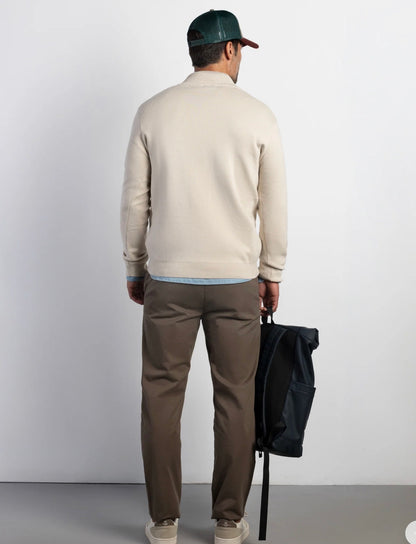 BOSTON PANTALÓN CHINO SLIM FIT MOKA