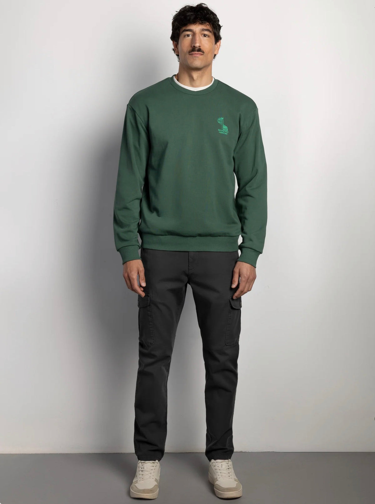 BOSTON PANTALÓN SLIM FIT CHINO CARGO AZUL PETRÓLEO