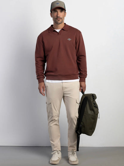 BOSTON PANTALÓN SLIM FIT CHINO CARGO SÉSAMO