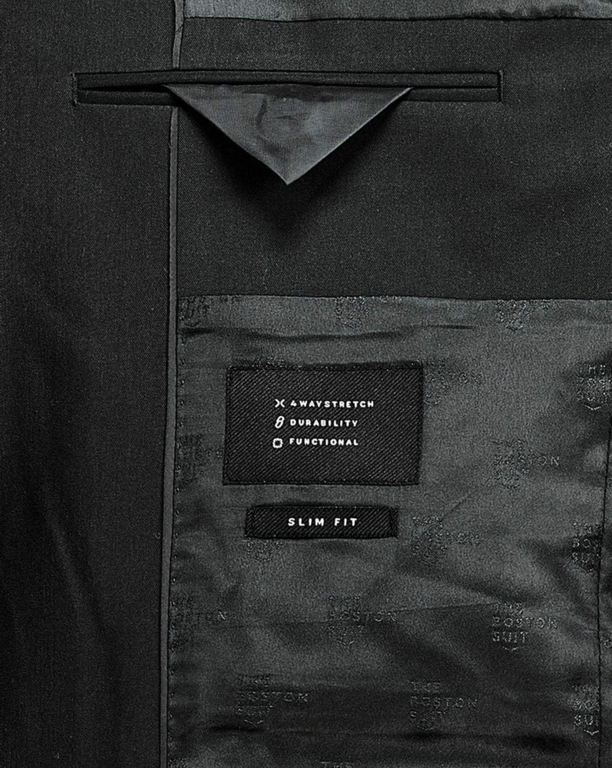 BOSTON AMERICANA TRAJE SLIM FIT LISO VERDE