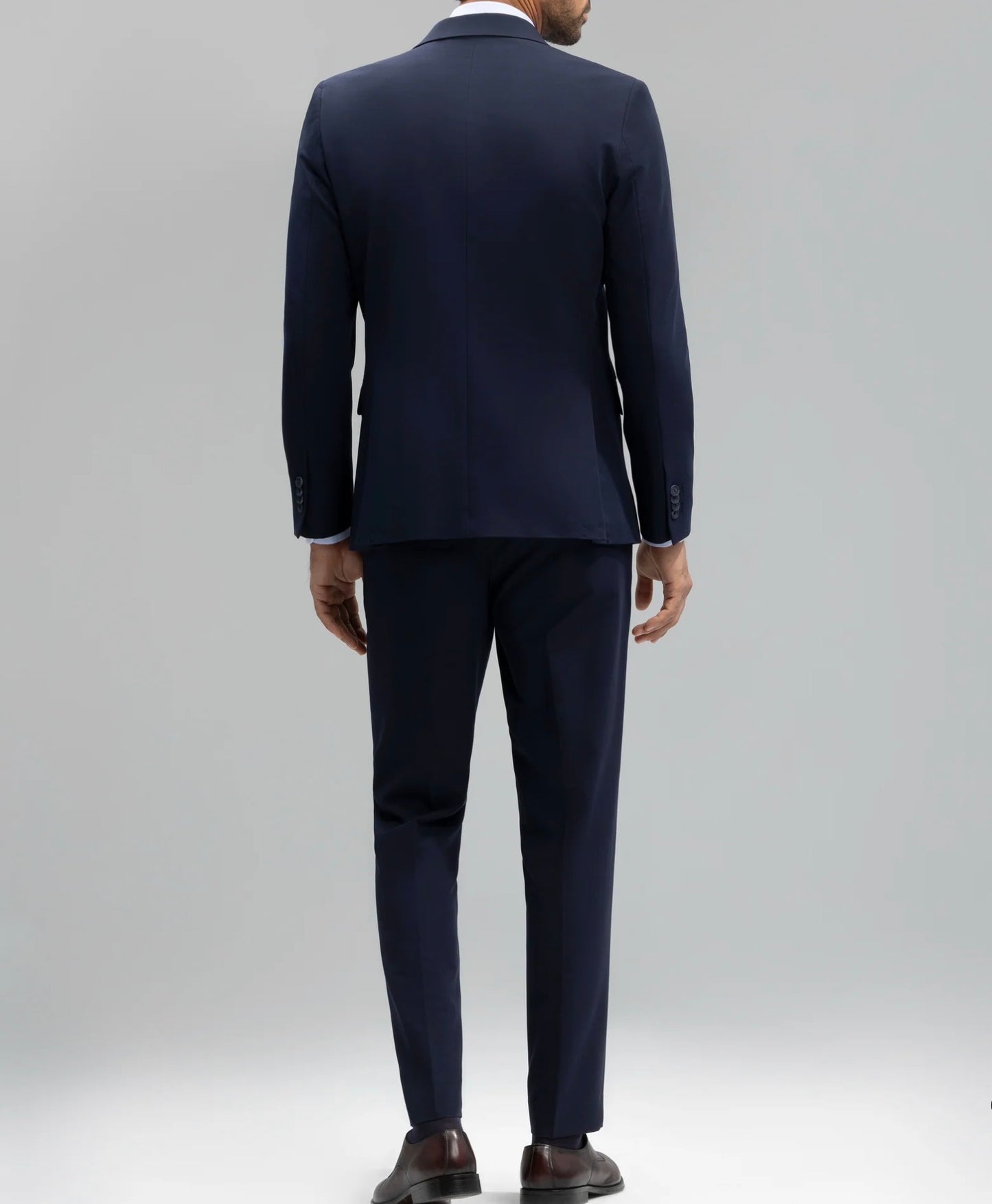 BOSTON PANTALÓN TRAJE SLIM FIT LISO AZUL MARINO