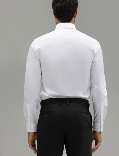 BOSTON CAMISA VESTIR SLIM FIT ESTRUCTURA BLANCA
