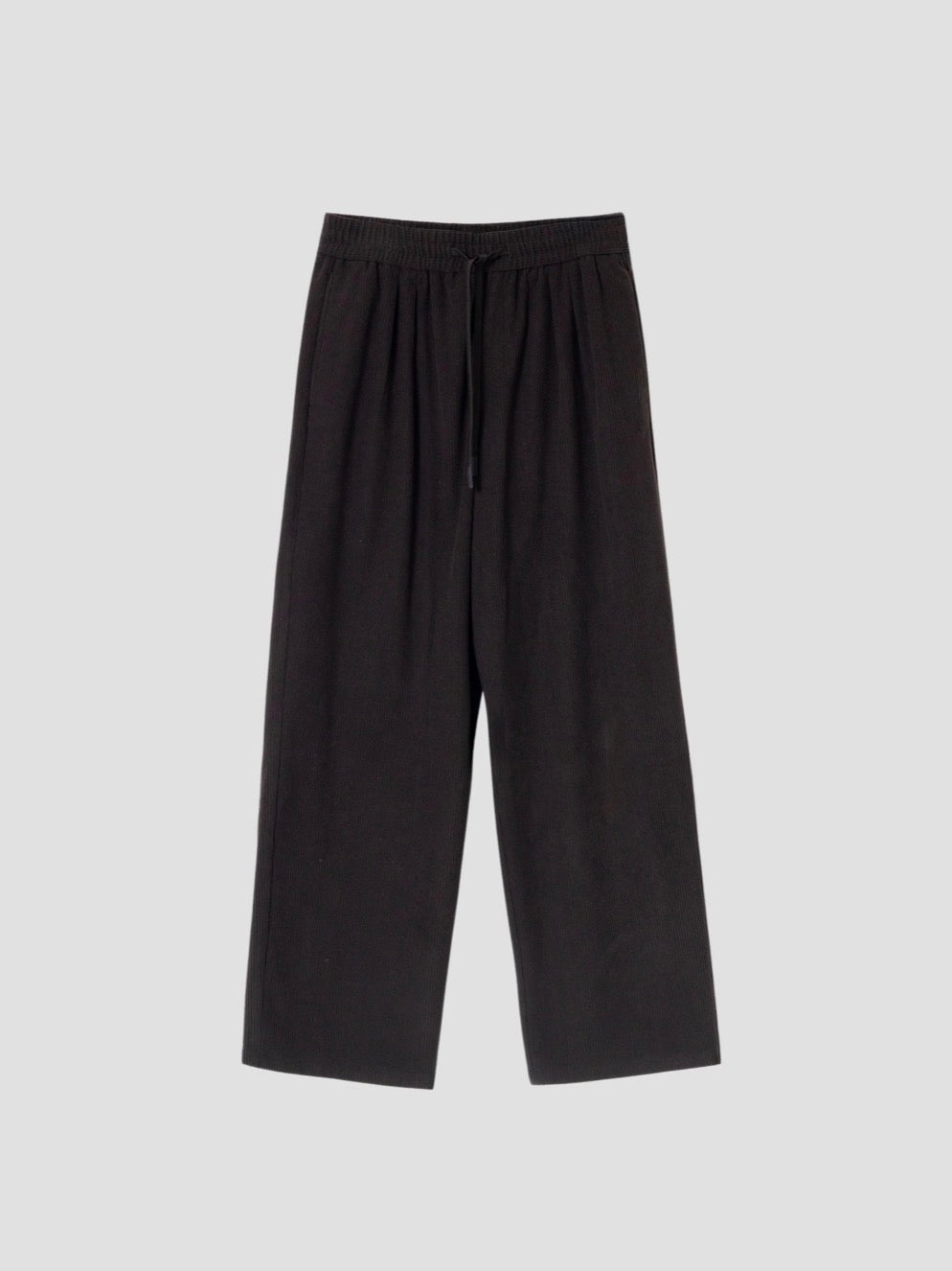PUROEGO PANTALÓN PANA WIDE FIT CINTURA ELÁSTICA MARRÓN