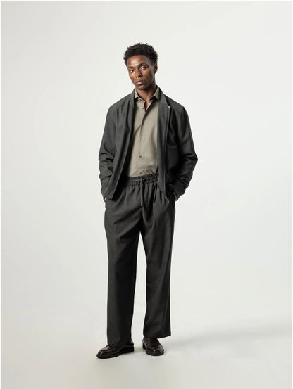 PUROEGO PANTALÓN WIDE FIT CORDÓN VERDE