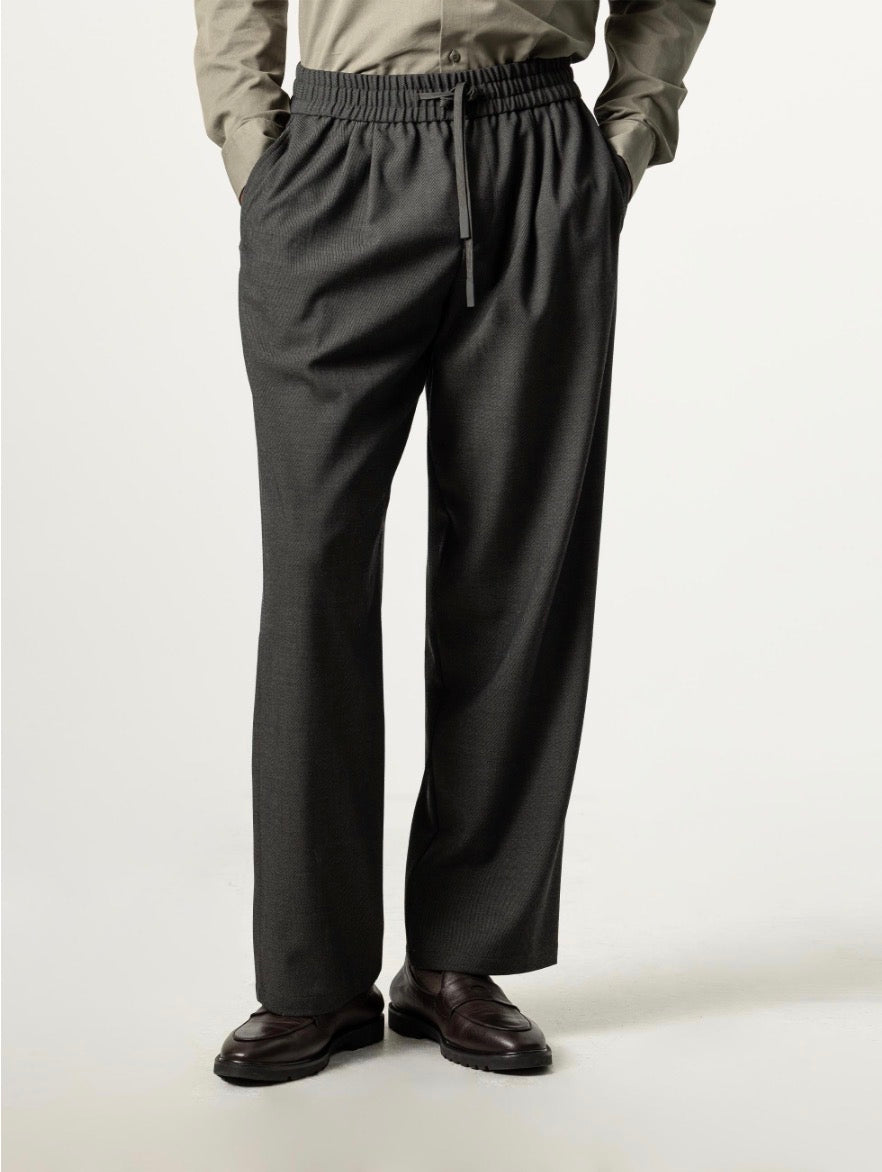 PUROEGO PANTALÓN WIDE FIT CORDÓN VERDE