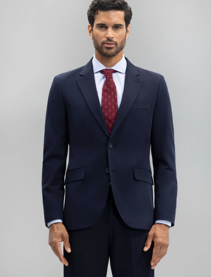 BOSTON AMERICANA TRAJE SLIM FIT LISO MARINO