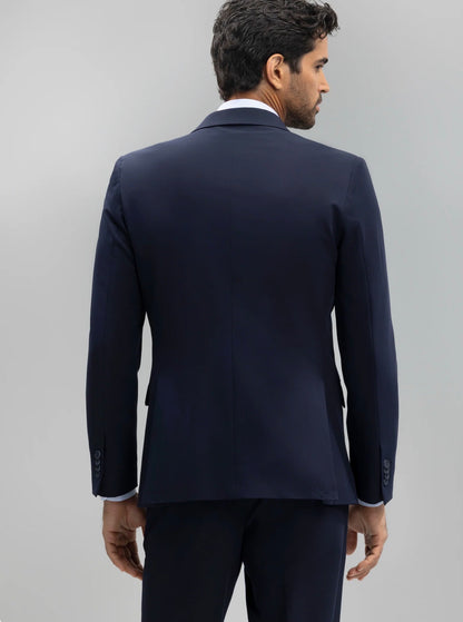 BOSTON AMERICANA TRAJE SLIM FIT LISO MARINO