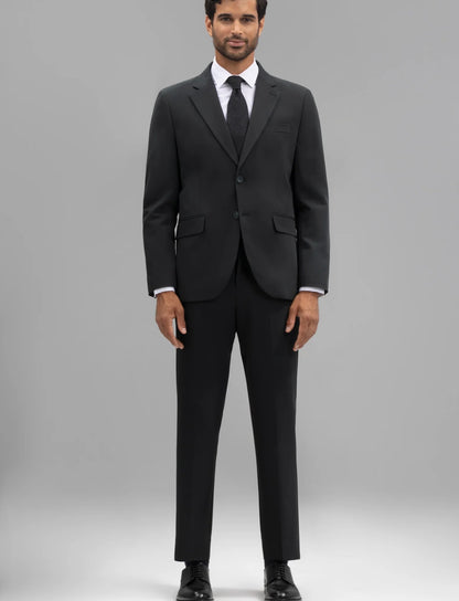BOSTON PANTALÓN TRAJE SLIM FIT LISO VERDE