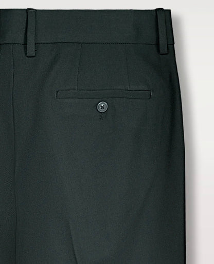 BOSTON PANTALÓN TRAJE SLIM FIT LISO VERDE