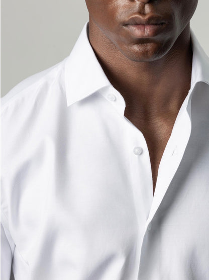 PUROEGO CAMISA TWILL VESTIR BLANCA