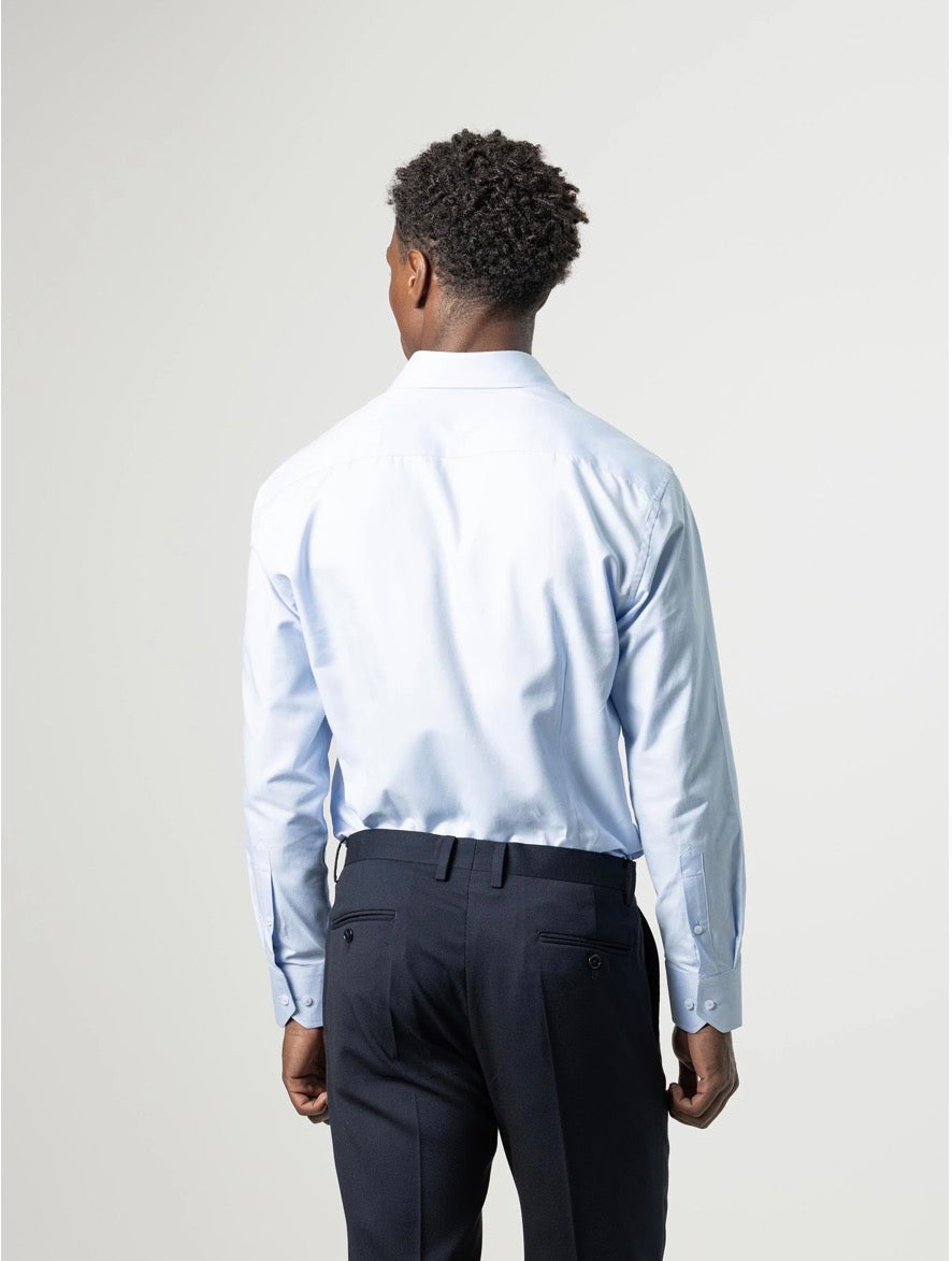 PUROEGO CAMISA TWILL VESTIR AZUL CELESTE