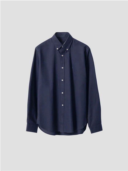 PUROEGO CAMISA OXFORD ALGODÓN MARINO