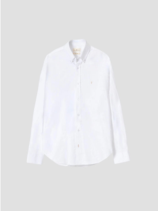PUROEGO CAMISA OXFORD ALGODÓN BLANCA
