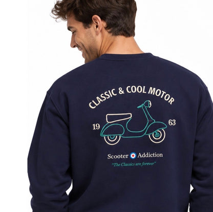 SCOOTER MOTOR AZUL MARINO