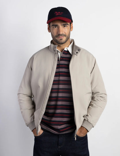 BOSTON CAZADORA CASUAL LIGERA PIEDRA