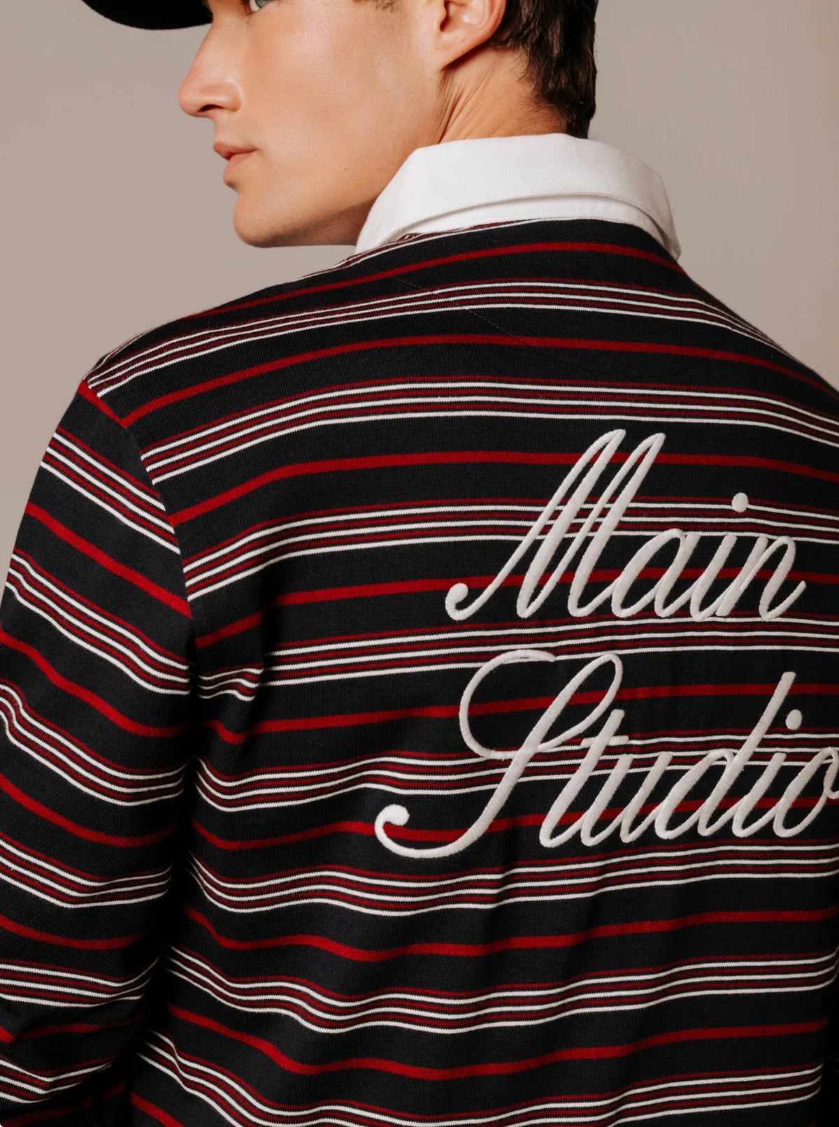 BOSTON POLO RELAXED FIT RAYAS BORDADO