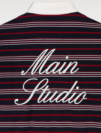 BOSTON POLO RELAXED FIT RAYAS BORDADO