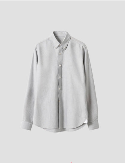 PUROEGO CAMISA OXFORD ALGODÓN VERDE CLARO
