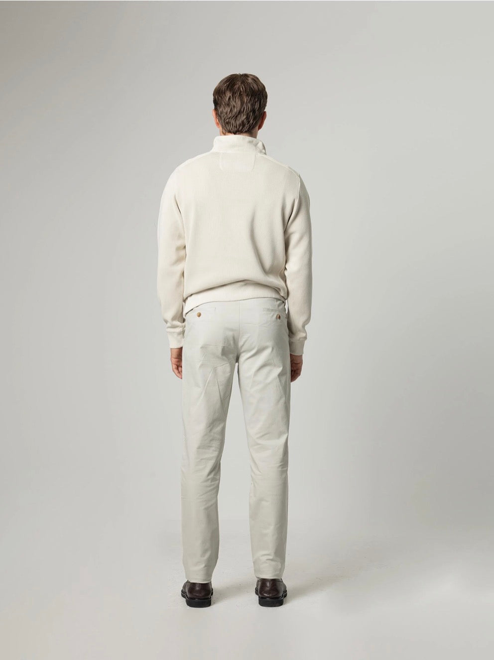 PUROEGO PANTALÓN CHINO FLEX FIT PIEDRA