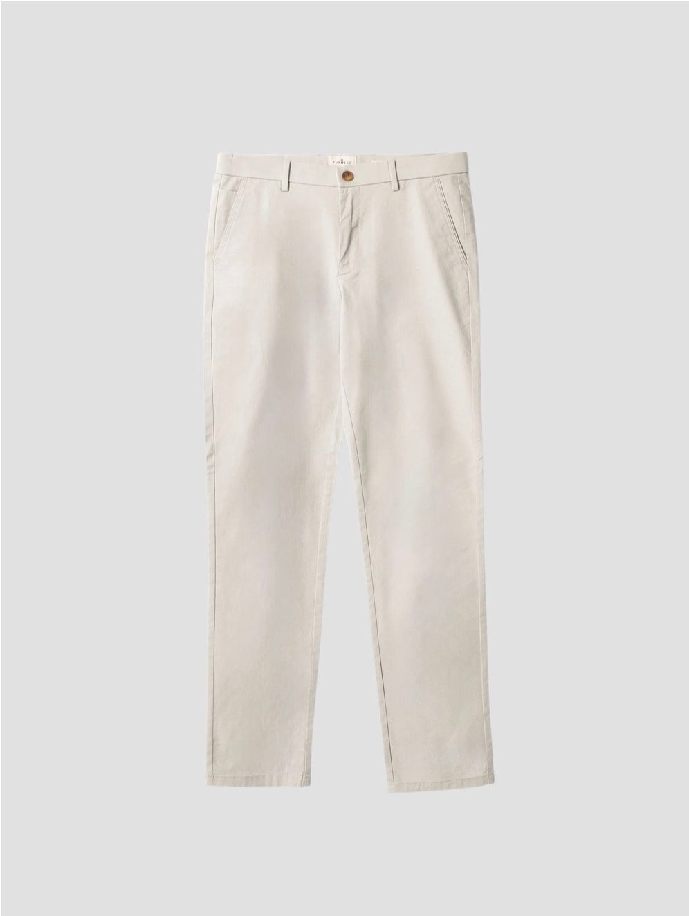 PUROEGO PANTALÓN CHINO FLEX FIT PIEDRA