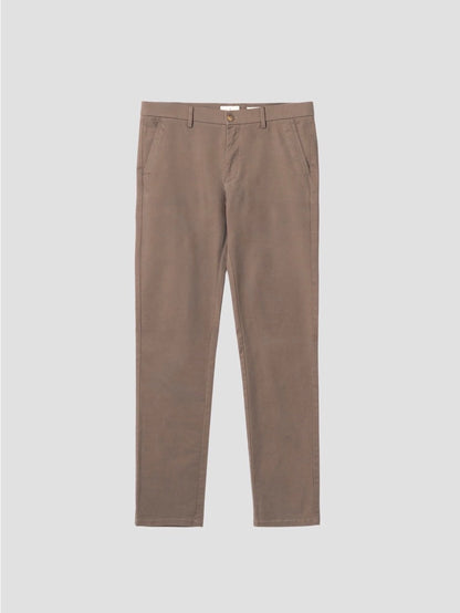 PUROEGO PANTALÓN CHINO FLEX FIT VERDE MUSGO