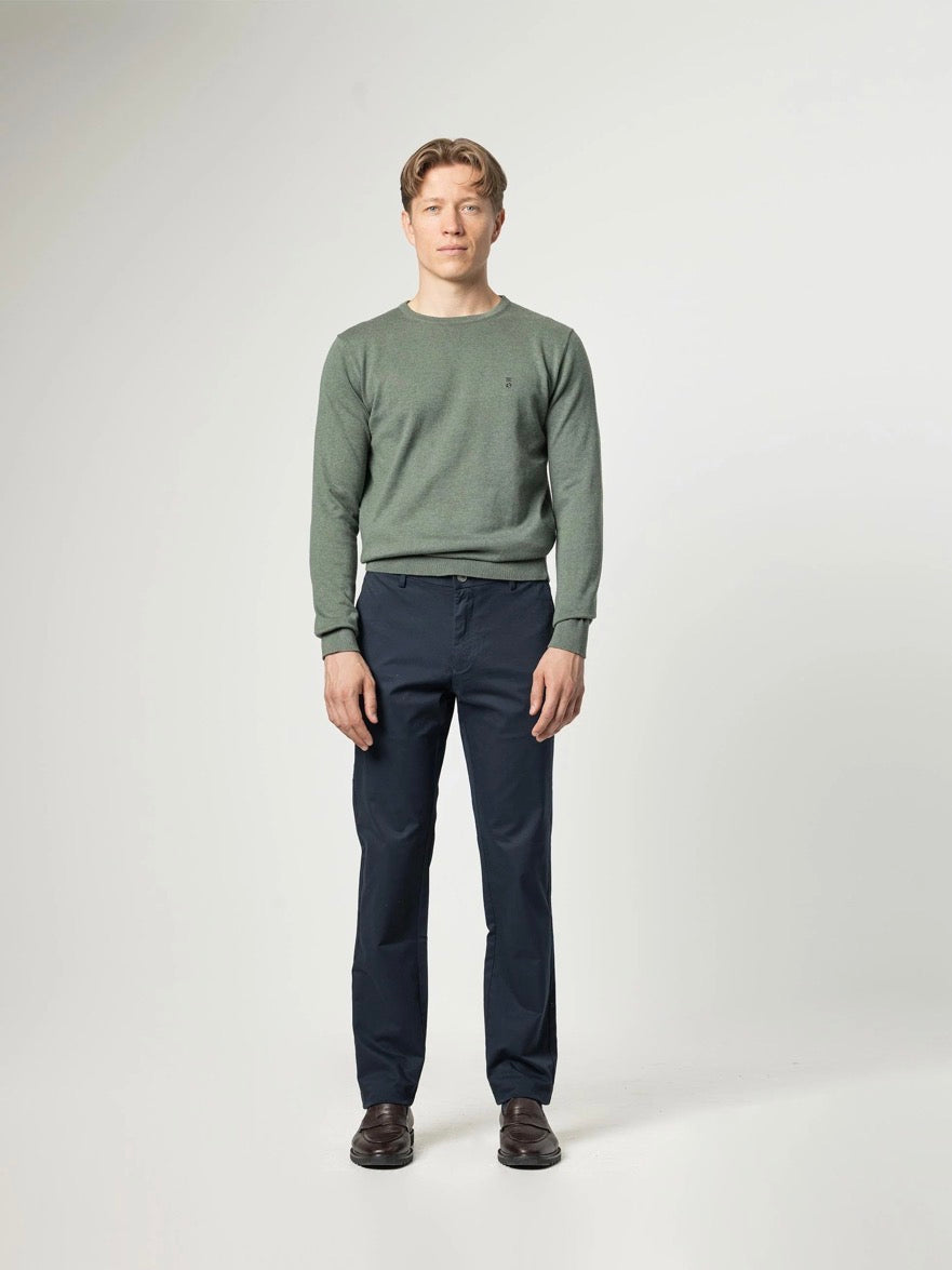 PUROEGO PANTALÓN CHINO FLEX FIT MARINO