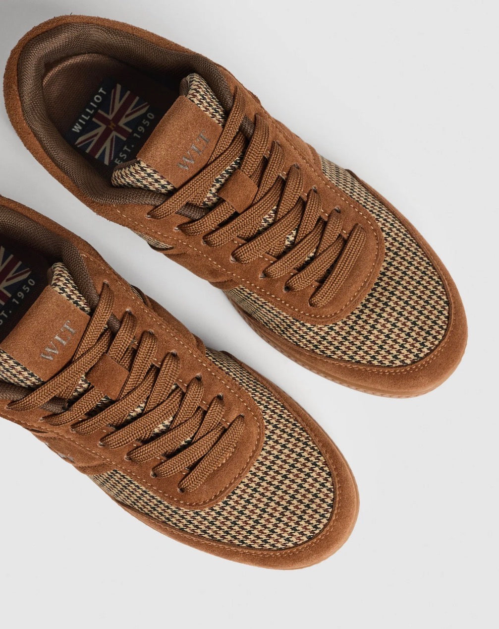 WILLIOT SNEAKER TARTÁN CAMEL