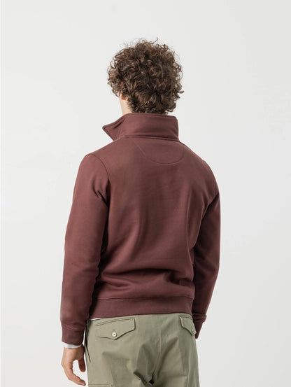PUROEGO SUDADERA CUELLO CREMALLERA COÑAC