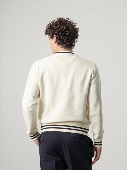 PUROEGO SUDADERA CUELLO REDONDO CRUDO