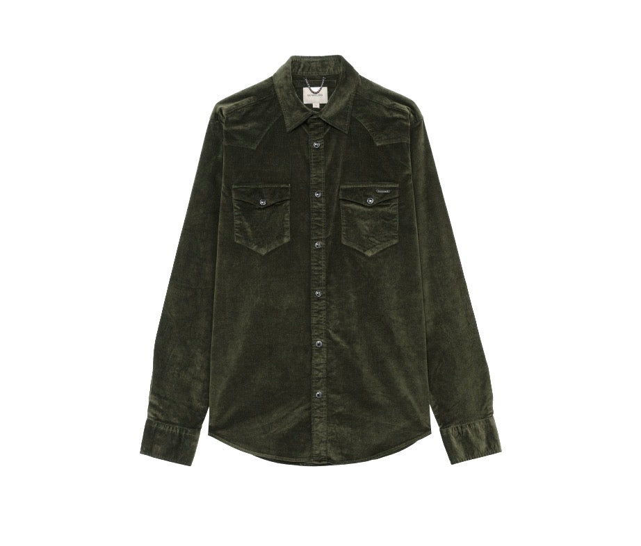 GIANNI LUPO SOBRECAMISA MICROPANA VERDE