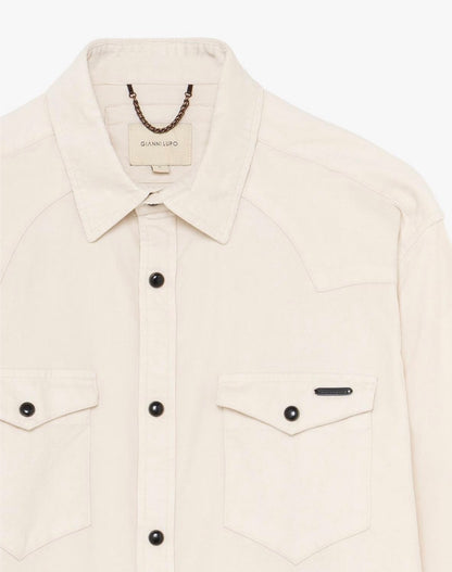 GIANNI LUPO SOBRECAMISA MICROPANA CRUDO