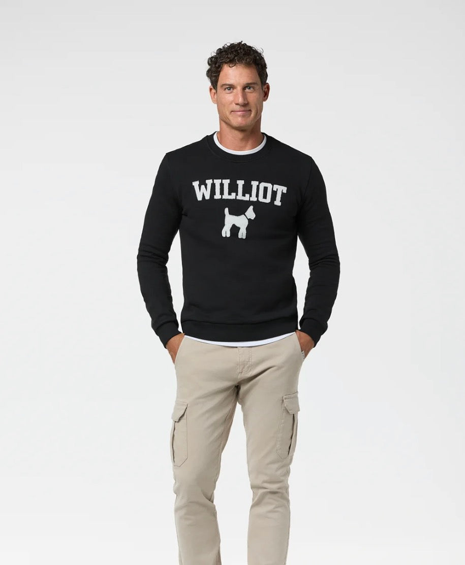 WILLIOT SUDADERA PARCHE NEGRO