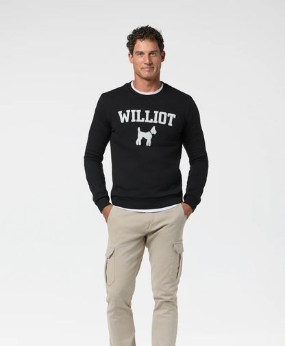 WILLIOT SUDADERA PARCHE NEGRO