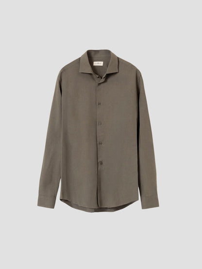 PUROEGO CAMISA TENCEL VERDE MILITAR