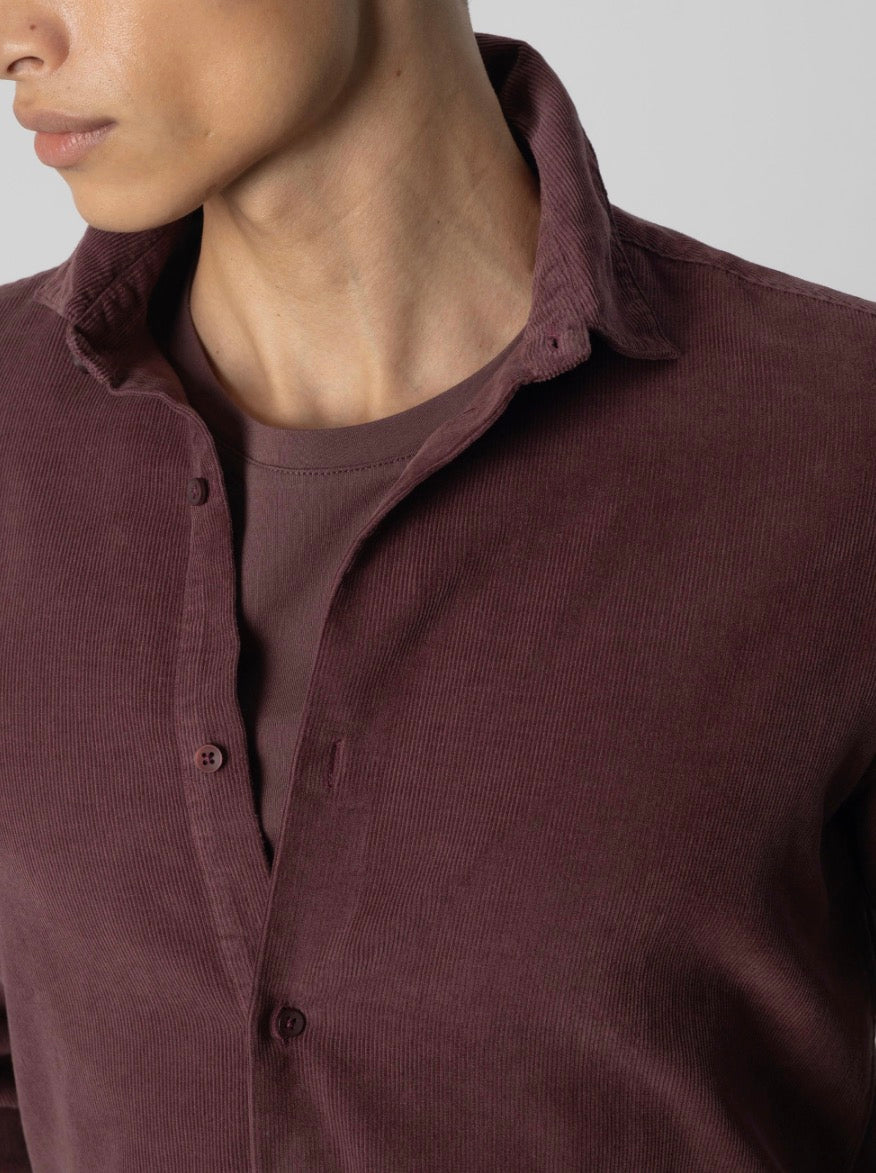 PUROEGO CAMISA MICROPANA BURDEOS