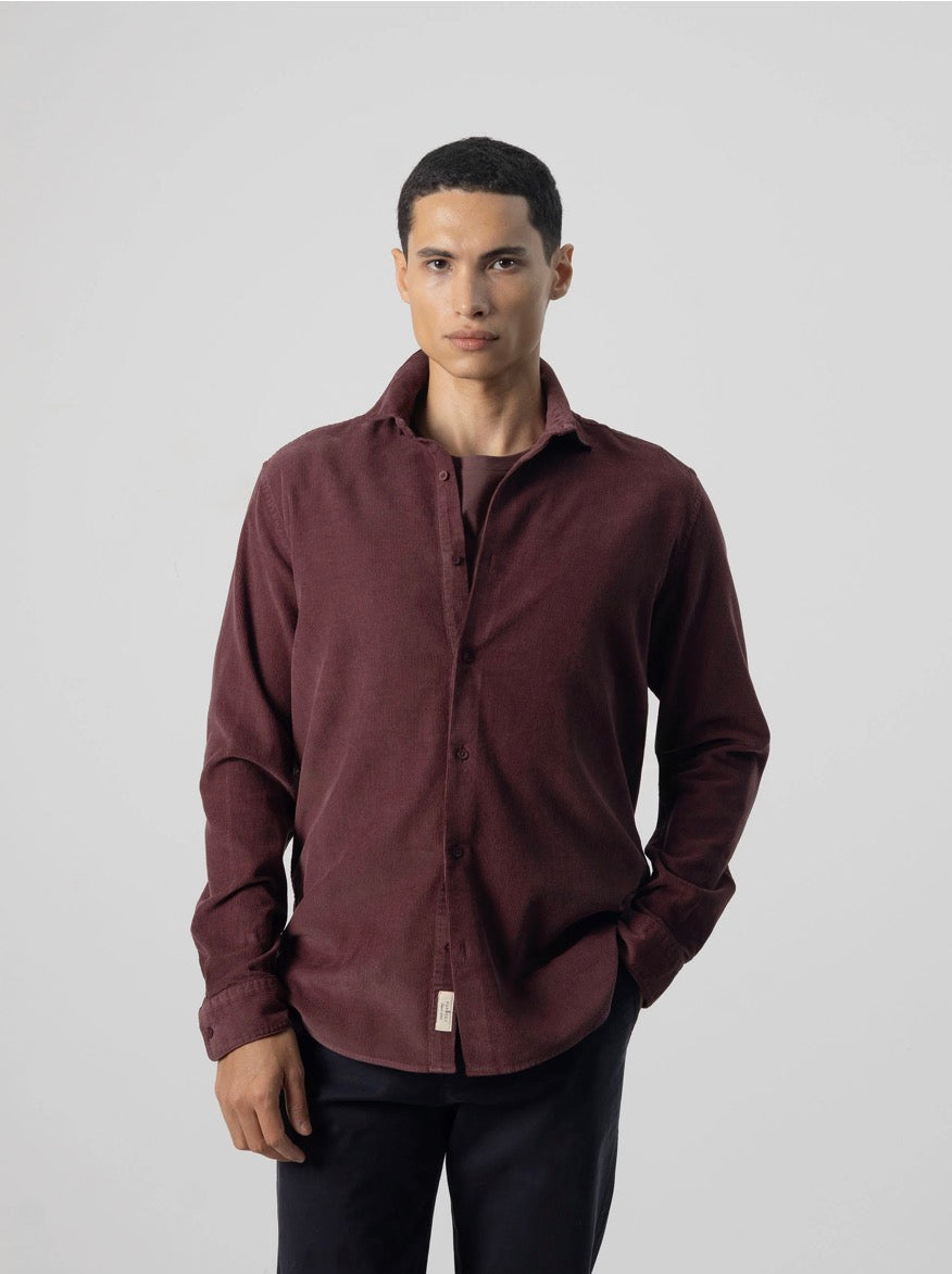 PUROEGO CAMISA MICROPANA BURDEOS