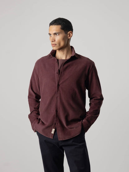 PUROEGO CAMISA MICROPANA BURDEOS