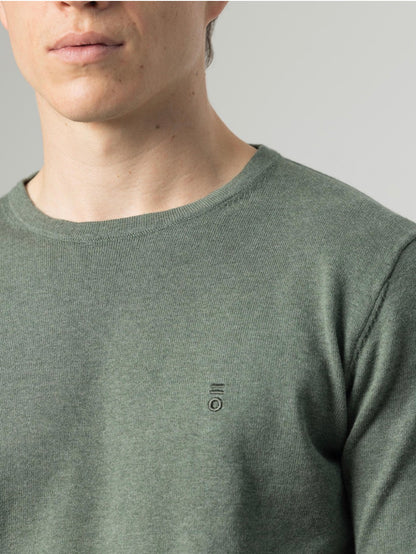 PUROEGO JERSEY CUELLO REDONDO VERDE