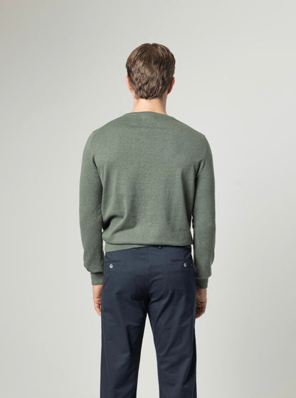 PUROEGO JERSEY CUELLO REDONDO VERDE